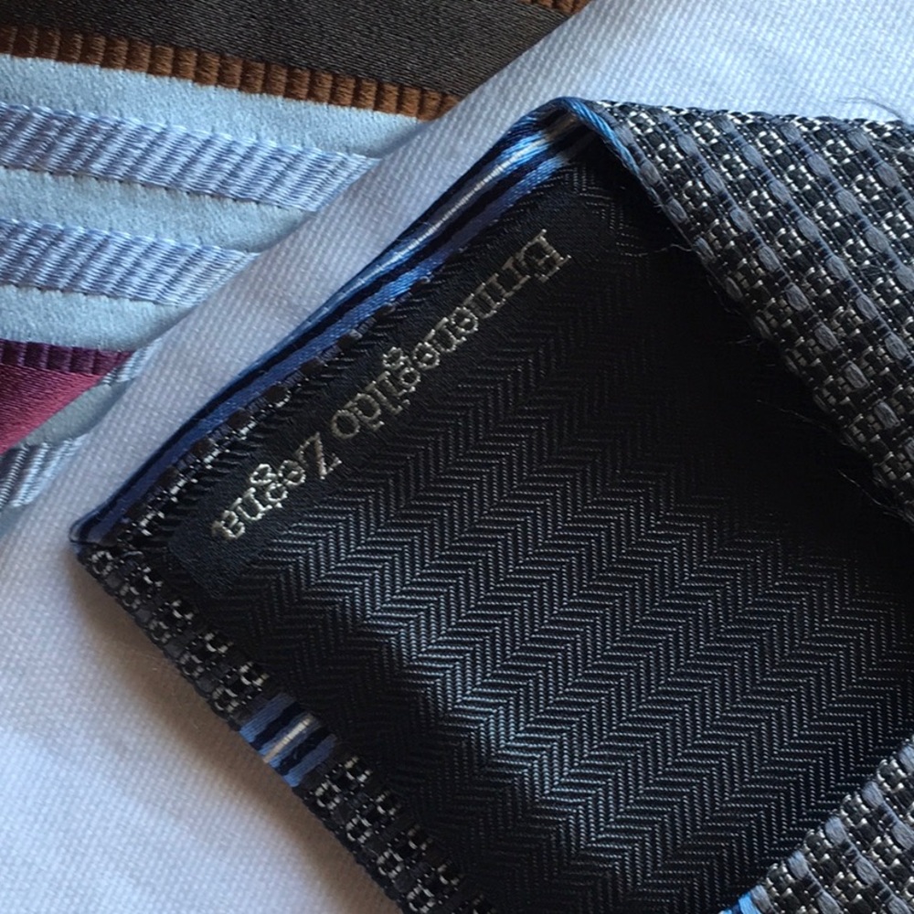 3 Ermenegildo Zegna Striped Ties - Picture 6 of 7
